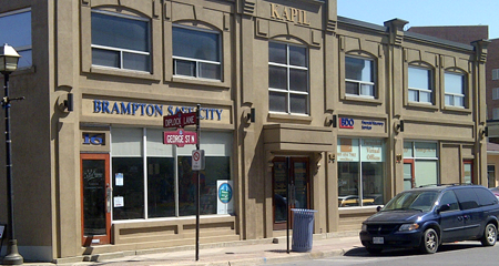 Office located in downtown Brampton